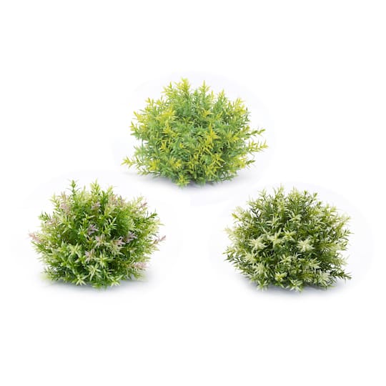 Variegated Mini Leaf Half Orbs, 6ct.